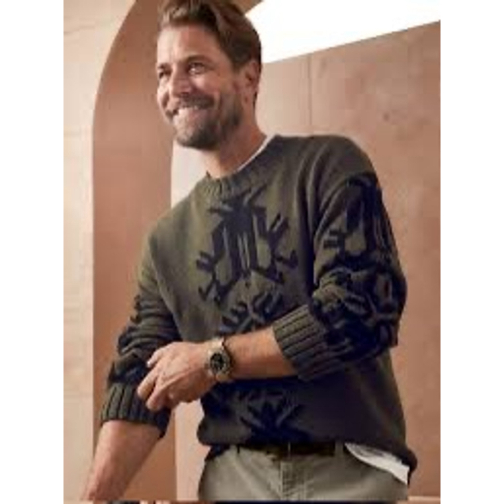 Banana Republic Mens Archives Intarsia Sweater XL Tall